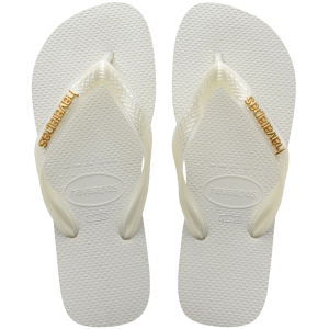 Havaianas Women's Top Logo Metallic Flip Flops